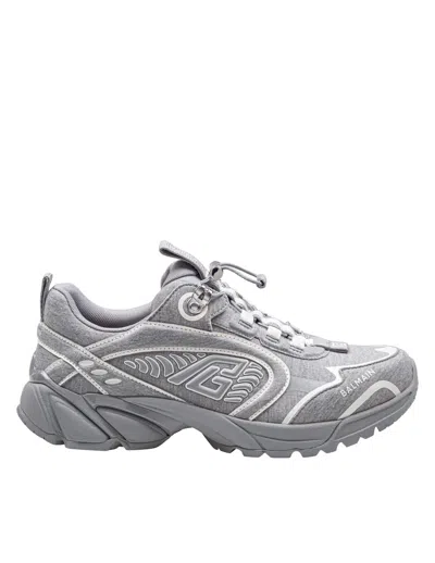 BALMAIN BALMAIN COSMIC DUST PILE SNEAKERS COLOR GREY/WHITE