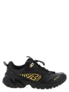 Balmain Cosmic Dust Glazed Leather Trainers In Black