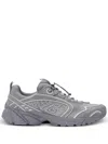 Balmain Sneakers In Mixed Materials In Grey