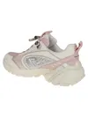 Balmain Cosmic Dust Trainers In Technical Materials In Gru Creme Nude Rose
