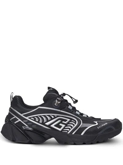 Balmain Cosmic Dust Trainers In Black