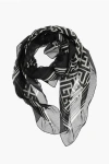 Balmain Cotton And Silk Foulard With All-over Monogram