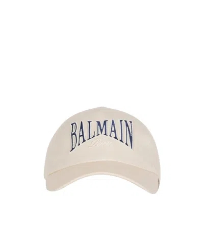 BALMAIN BALMAIN LOGO EMBROIDERED CURVED BRIM CAP