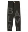 Balmain Cotton-blend Jeans In Black