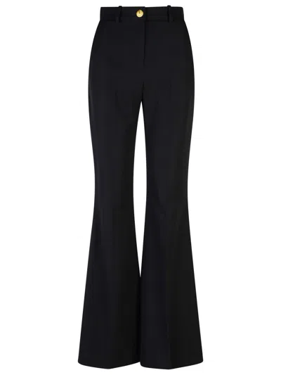 Balmain Flared Tailored Trousers In Black