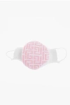 Balmain Cotton-blended Mask With Monogram