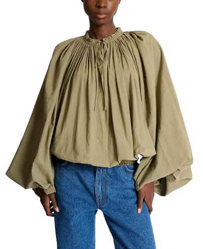 Balmain Cotton Blouse In Multi