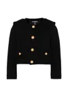 Balmain Cotton Button Jacket In Multi
