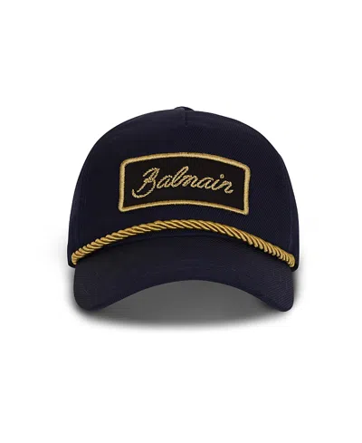 Balmain Cotton Cap With Cord