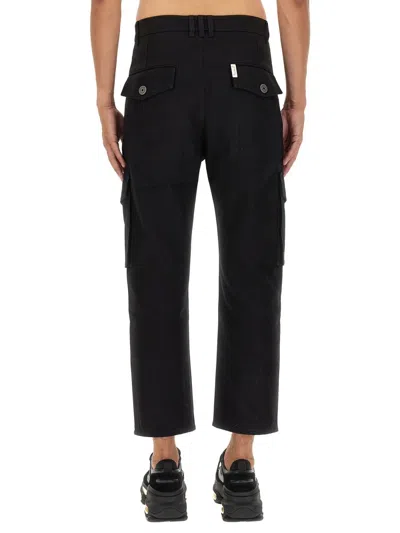 Balmain Cotton Cargo Pants In Black