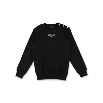 Balmain Cotton Classic T-shirt In Black White