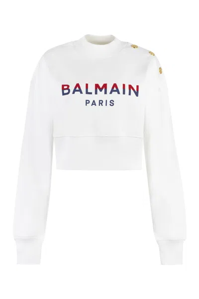 Balmain Cotton Crew-neck Sweatshirt