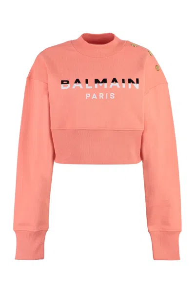 BALMAIN BALMAIN COTTON CREW-NECK SWEATSHIRT