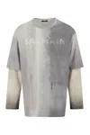 BALMAIN BALMAIN COTTON CREW-NECK T-SHIRT