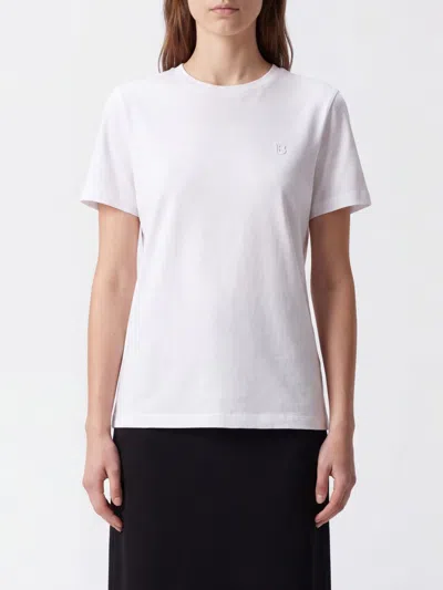 Balmain Cotton Crewneck T-shirt With A Tone-on-tone Embossed Logo In White