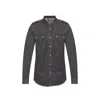 Balmain Cotton Denim Shirt Men