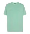Balmain Cotton Embroidered T-shirt In Green