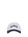 Balmain Classic Mini Cotton Hat For Men In White