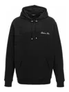 Balmain Signature Hooded Sweatshirt In Black
