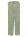 Balmain Cotton Jeans In Green