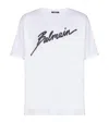 Balmain Cotton Logo-embellished T-shirt In White