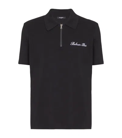 Balmain Signature Black Cotton T-shirt