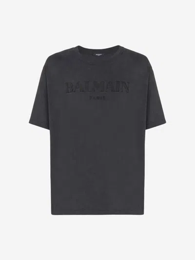 BALMAIN BALMAIN COTTON LOGO T-SHIRT