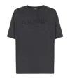 Balmain Vintage Logo T-shirt In Gray