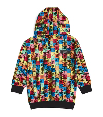 Balmain Kids' Cotton Monogram Hoodie