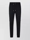 Balmain Logo-print Ribbed-panel Track Pants In Blue