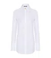 Balmain Cotton Poplin Shirt In White