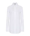 Balmain Cotton Poplin Shirt In White