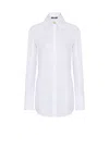 Balmain Cotton Poplin Shirt In White