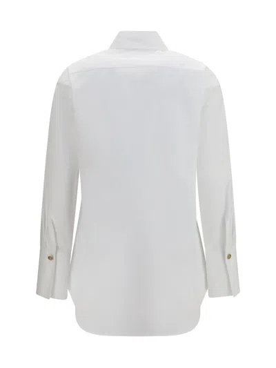 Balmain Cotton Poplin Shirt In Neutral