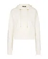 Balmain Cotton Printed  Logo Sweatshirt In White