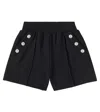 Balmain Logo-engraved Shorts In Black