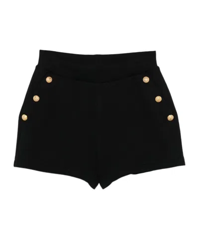 BALMAIN BALMAIN KIDS BUTTON DETAILED SHORT CUT SHORTS