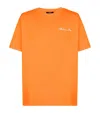 Balmain Embroidered Signature Logo T-shirt In Orange