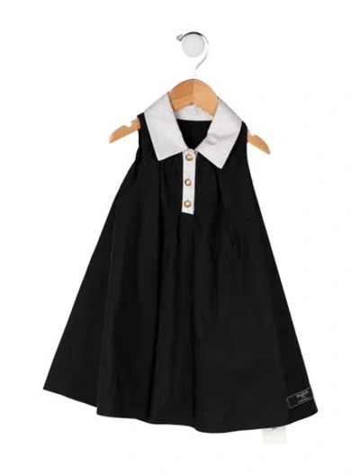 Pre-owned Balmain Babies' Cotton Sleeveless Dress In Black