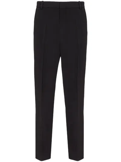 BALMAIN COTTON STRAIGHT-LEG TROUSERS