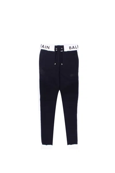 Balmain Cotton Sweatpants In Black