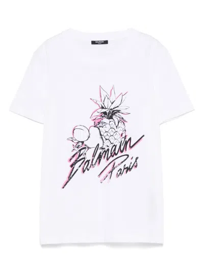 BALMAIN COTTON T-SHIRT - WOMEN'S - COTTON