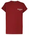 Balmain Cotton T-shirt In Red