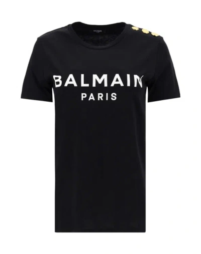 Balmain T-shirt In Black