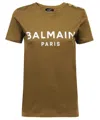 Balmain Cotton T-shirt In Green