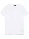 Balmain White Crewneck T-shirt With Logo Lettering On The Front In Cotton Man