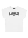 Balmain Logo Printed Cotton Jersey T-shirt In White