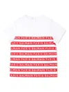 Balmain White T-shirt For Baby Boy With Logo In White