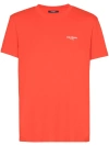 Balmain T-shirt Mit Beflocktem Logo