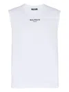 Balmain Embroidered Logo Tank